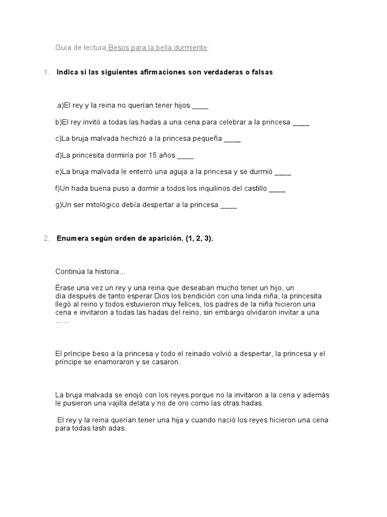 Guia Besos para La Bella Durmiente | PDF | Viajes y turismo | Clásicos, image size:768x1024