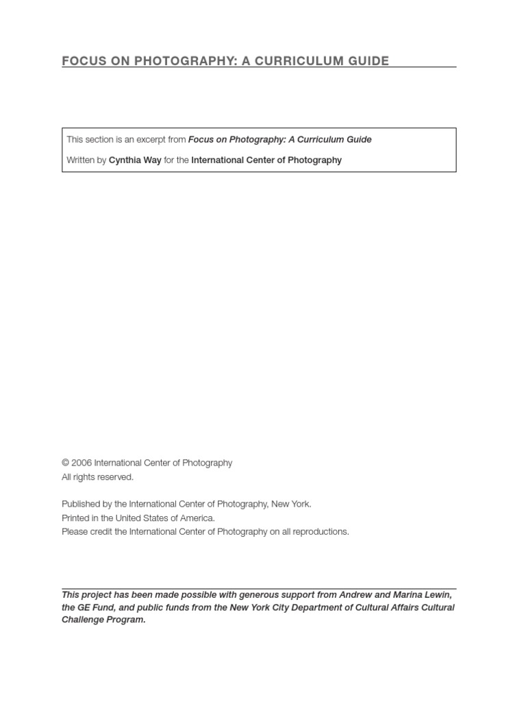 Icp Curriculum Guide Part1 0 | PDF | Curriculum | Literacy