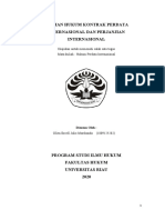 Pilihan Hukum Kontrak Perdata Internasional Dan Perjanjian Internasional