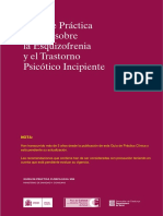GPC - Esquizofrenia y Trastorno Psicótico Incipiente PDF