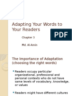Adapting Your Words To Your Readers