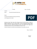 Format Surat Permohonan Nonaktif Kepesertaan