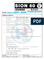 JEE and NEET Test Paper Day 3 - Chemical Kinetics