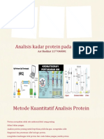 Analisis Kadar protein sebenarnya