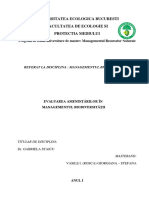 MRN I - Vasile Giorgiana - Managementul Biodiversitatii PDF
