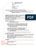 CV de Mamadou Doukoure