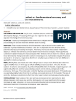 Effect of Processing Method On The Dimensional Accuracy and Water Sorption of Acrylic Resin Dentures. - PubMed - NCBI