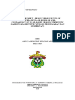 Critical Review - Perceived Benefits of Participation and Risks of Soil Contamination in St. Louis Urban Community Gardens (Dari Sudut Pandang Pencemaran Dan Kesehatan)