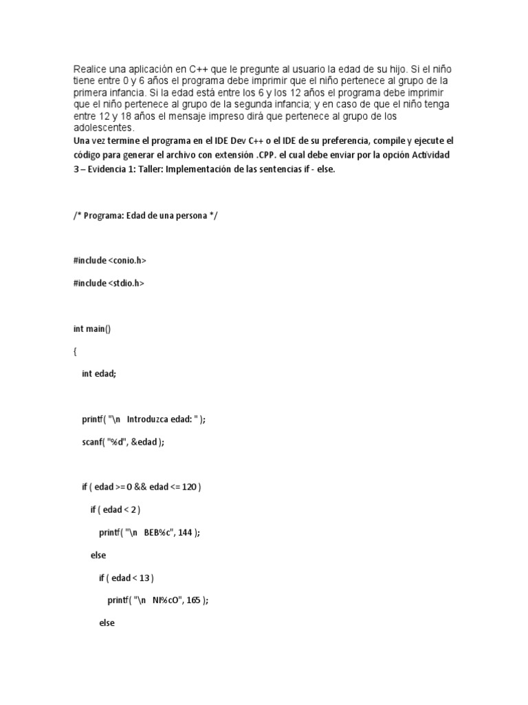 Implementación de Las Sentencias If Else | PDF
