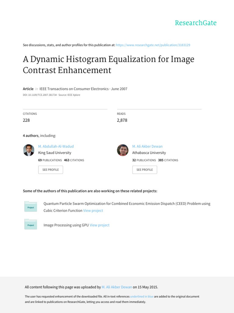 2 - A Dynamic Histogram Equalization For Image Contrast Enhancement PDF ...