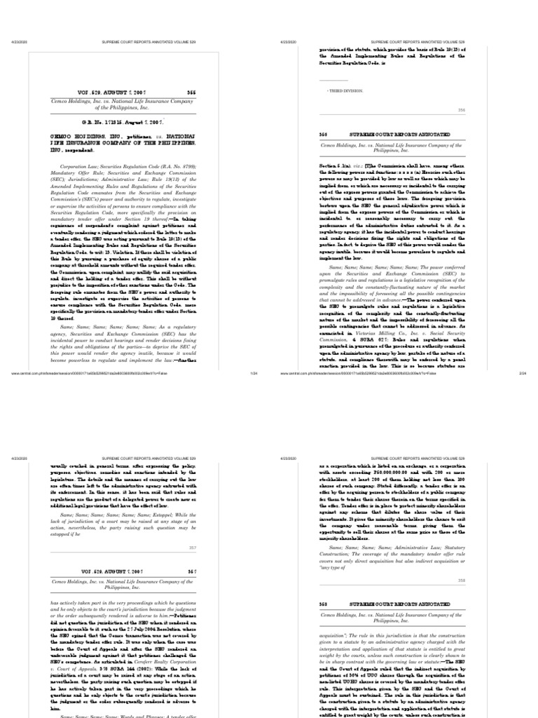 Cemco Holdings, Inc. vs. National Life Insurance Company of The PDF