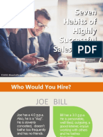 Seven Habits of Highly Successful Salespeople: Compiled by Qamarudheen Bin Mohammed