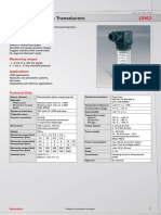 Electronic Pressure Transducers: Upa2 Upa2