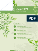 Literary PPT: Summary Annual