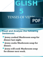ENGLISH 5 - Tenses of The Verb