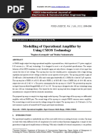 Modelling of Operational Amplifier by Using CMOS Technology: VSRD-IJEECE, Vol. 2 (6), 2012, 330-336