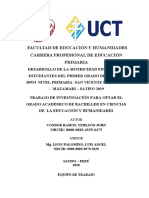 Caratula - Informe Final Trabajo - Investigacion - Bachiller ULADECH - UCT