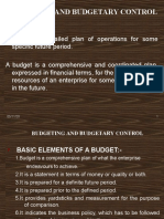 Budgeting and Budgetary Control: Budget