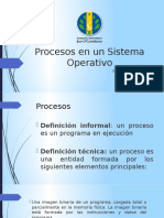 Procesos en Un Sistema Operativo