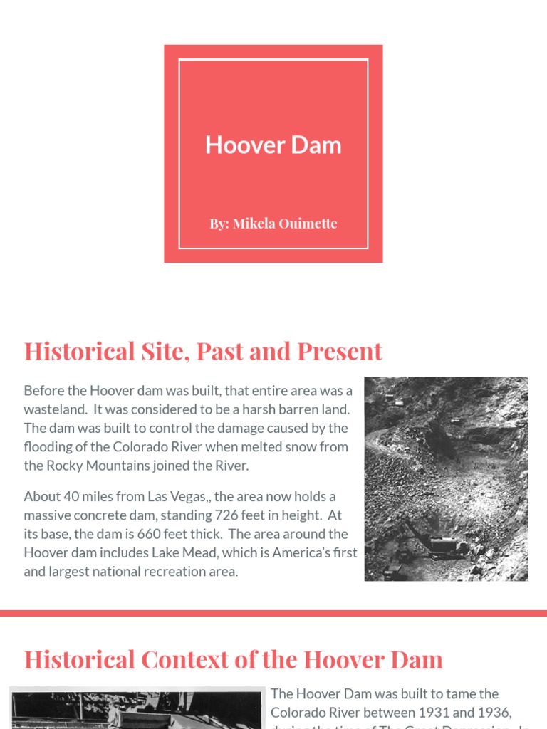 Hoover Dam | PDF | Hoover Dam | Colorado River