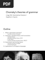 Lingg 206: Grammatical Analysis I Angelina A. Aquino