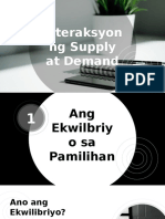 Interaksiyon ng Supply at Demand