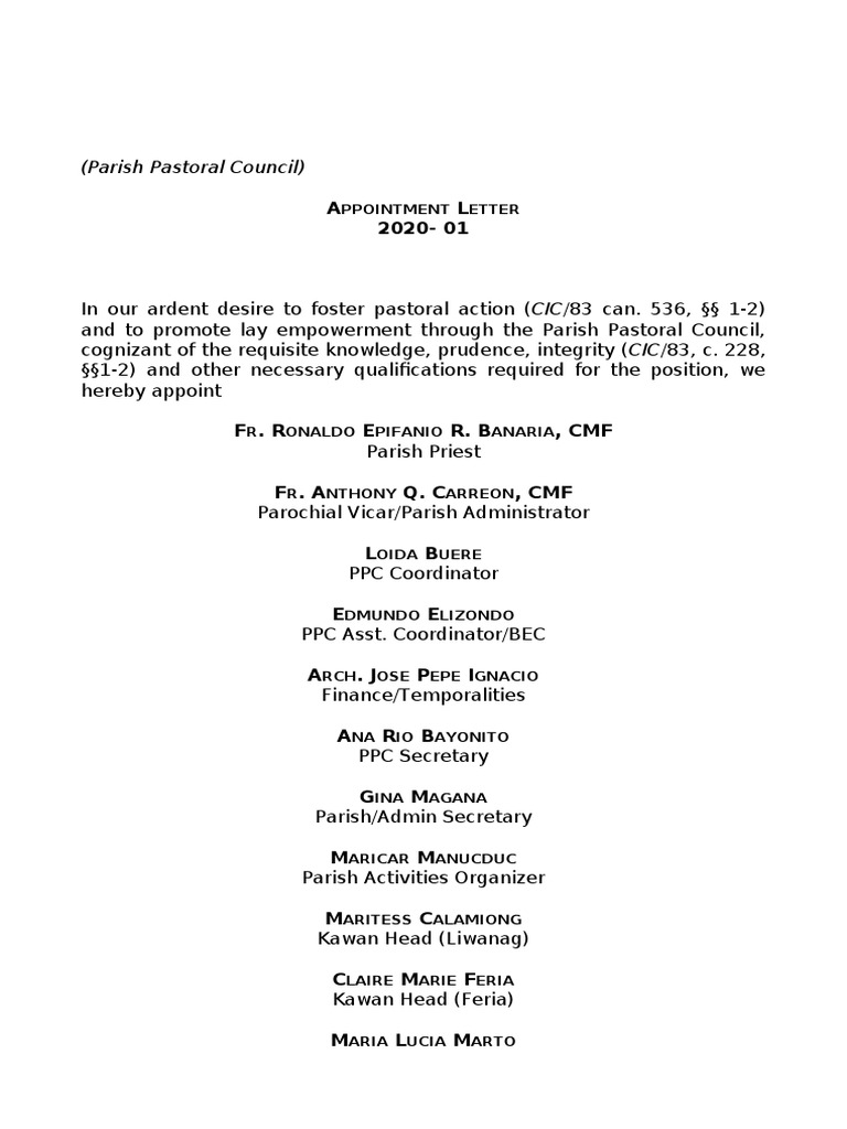 Anatomy Of Ecclesiastical Titles, Part 1: Intro – CWPVCQ