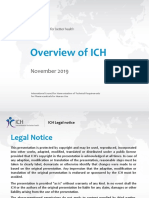 Overview of ICH: November 2019