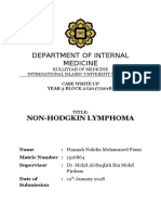Department of Internal Medicine: Non-Hodgkin Lymphoma