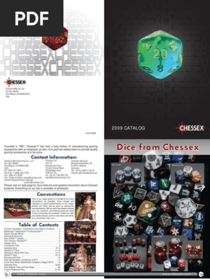 Chessex Dice Catalog