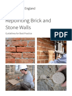 Repointing Brick and Stone Walls: Guidelines For Best Practice