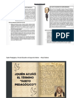 Sujeto Pedagógico y Vínculo Educativo A Lo Largo de La Historia PDF