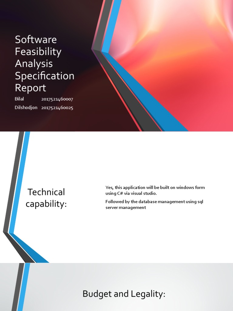 Restaurant Management Software Feasibility | PDF | Databases | Software