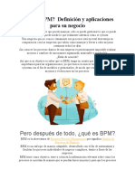 Qué Es BPM