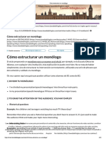 Como Estructurar Un Monologo