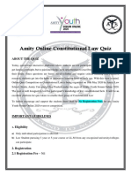 Amity Online Constitutional Law Quiz