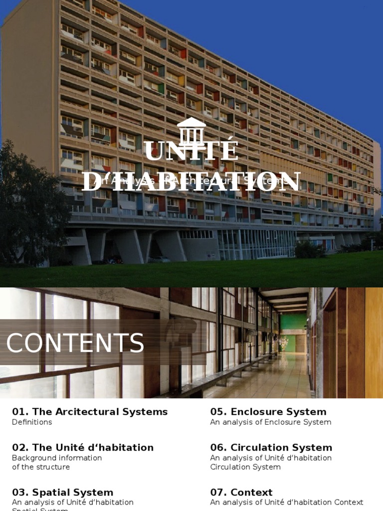 Unité d'Habitation Architectural Analysis | PDF | Economic Sectors ...