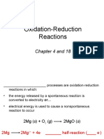 Oxidation-Reduction Reactions: Chapter 4 and 18