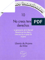 Libreria de Mujeres de Milan - No Creas Tener Derechos PDF