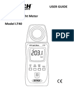 User Guide White LED Light Meter Model LT40