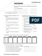 Present Simple: Interrogative: Monday Tuesday Wednesday Thursday Friday Saturday