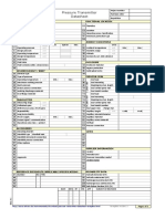 Pressure Transmitter Datasheet: TAG Number Service