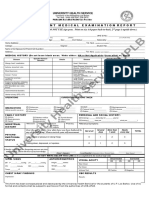 UHS Pre-Enrolment Physical (Medical) Examination Form PDF