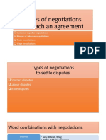 Types of Negotiations To Reach An Agreement
