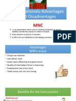 Trade 2. Multinationals-Advantages and Disadvantages