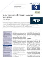 9 Screw Versus Cemented Implant Supported