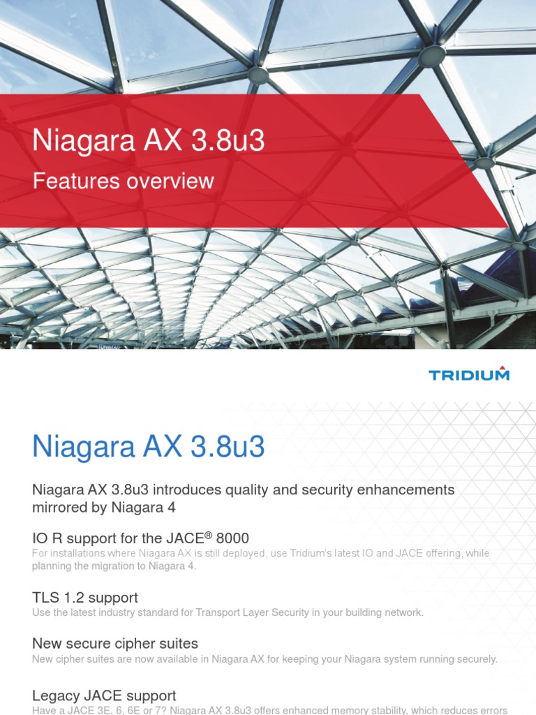 Niagara AX 38u3 Features Overview | PDF