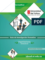 Guía de Investigación Formativa - ORGANIZACIONES