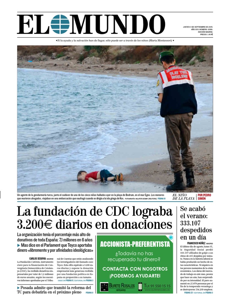 EL MUNDO 03 SEPTIEMBRE DE 2015 Fotografía Inmigrante PDF PDF Política de españa Cataluña picture