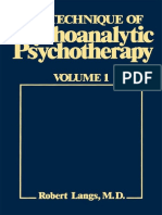 Robert J. Langs - The Technique of Psychoanalytic Psychotherapy, Vol. 1_ Initial Contact, Theoretical Framework, Understanding the Patient’s Communications, The Therapist’s Interventions-Jason Aronson.pdf